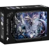 Bluebird Puzzle : Anne Stokes - Silver Dragon Collage (1500)