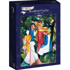 Bluebird Puzzle : August Macke - Four Girls, 1913 (1000)