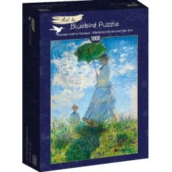 Bluebird Puzzle : Claude Monet - Woman with a Parasol, Madame Monet and Her Son (1000)