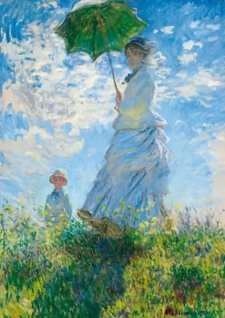 Bluebird Puzzle : Claude Monet - Woman with a Parasol, Madame Monet and Her Son (1000)