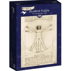 Bluebird Puzzle : Da Vinci - The Vitruvian Man, 1490 (1000)