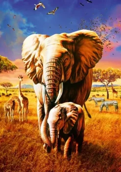 Bluebird Puzzle : Elephant (1000)