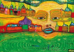 Bluebird Puzzle : Hundertwasser - Irinaland Over the Balkans, 1969 (1000)