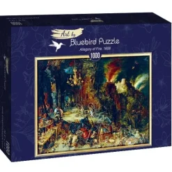 Bluebird Puzzle : Jan Bruegel the Elder - Allegory of Fire, 1608 (1000)