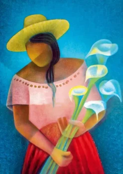 Bluebird Puzzle : Louis Toffoli - La Femme aux Arums, 1985 (1000)