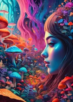 Bluebird Puzzle : Mushroom World (500)