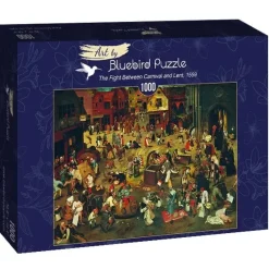 Bluebird Puzzle : Pieter Bruegel the Elder - The Fight Between Carnival and Lent, 1559 (1000)