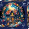 Bluebird Puzzle : Round - Le Cottage Fleuri (501)