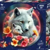 Bluebird Puzzle : Round - Les Loups Blancs (501)