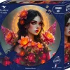 Bluebird Puzzle : Round - Mysterious Beauty (501)