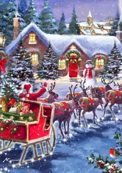 Bluebird Puzzle : Santa and Sleigh (1000)
