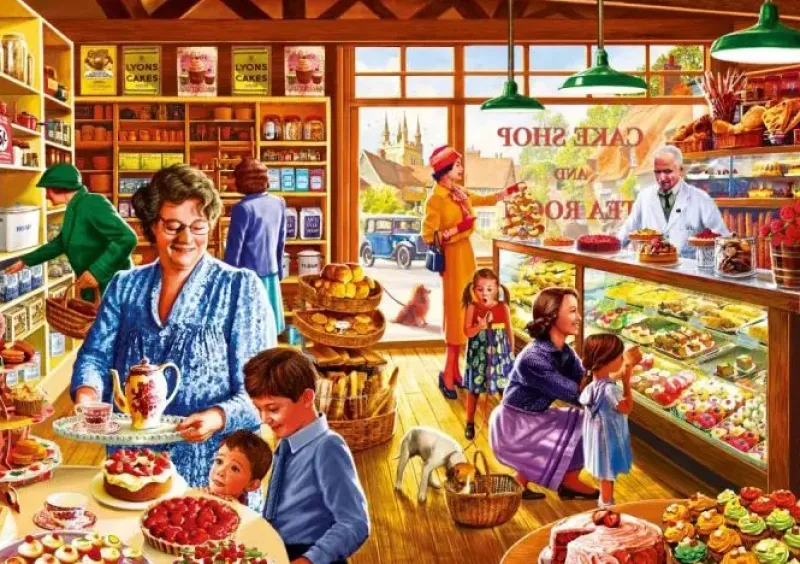 Bluebird Puzzle : Steve Crisp - Nostalgic Cake Shop (1000)
