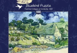 Bluebird Puzzle : Vincent Van Gogh - Thatched Cottages at Cordeville, 1890 (1000)