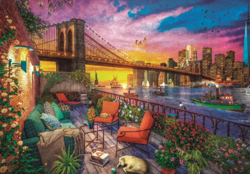 Clementoni : Dominic Davison - Manhattan Balcony Sunset (3000)