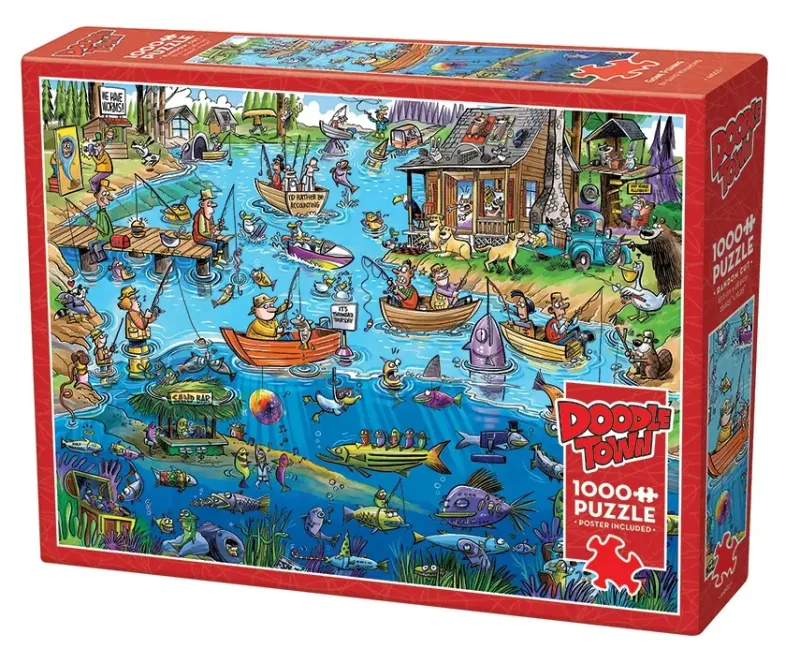 Cobble Hill : Doodle Town - Gone Fishing (1000)