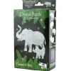 Crystal Puzzle : Elephant & Baby (46)