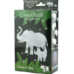 Crystal Puzzle : Elephant & Baby (46)