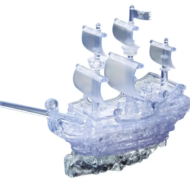 Crystal Puzzle : Pirate Ship - Clear UV (101)