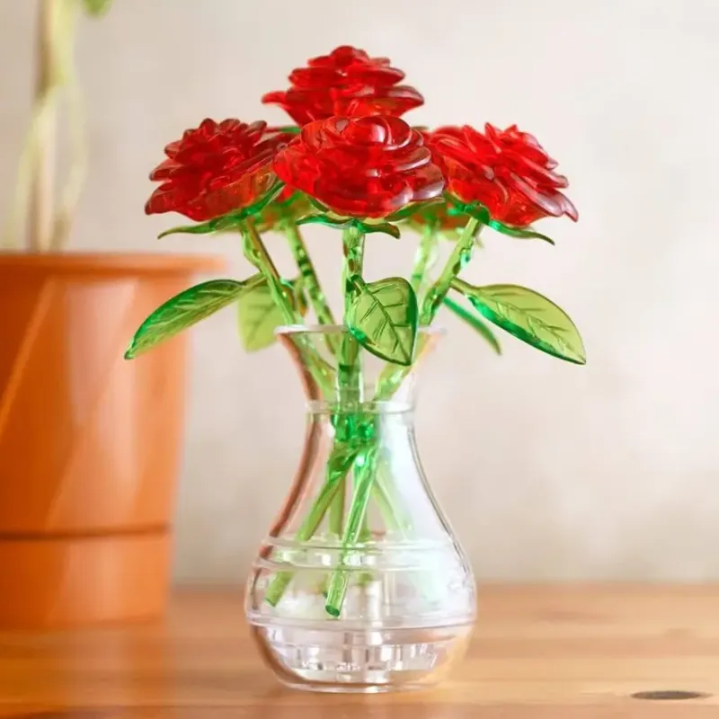 Crystal Puzzle : Six Roses - Red (47)