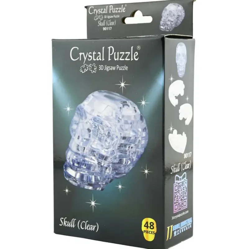 Crystal Puzzle : Skull - Clear (48)