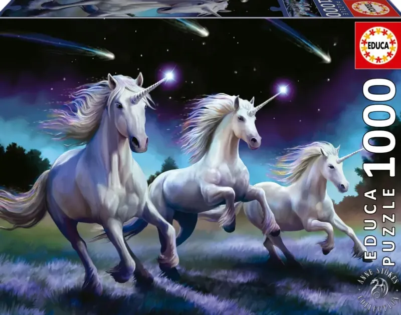 Educa : Anne Stokes - Shooting Stars Unicorns (1000)