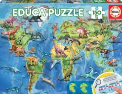 Educa : Dinosaurs World Map (150)