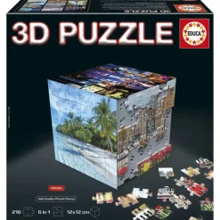 Educa : 3D Puzzle Cube - Travel (6 x 36)
