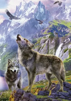 Educa : Jan Patrik Krasny - Wolves In the Rocks (500)