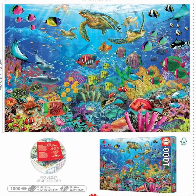 Educa : Tropical Fantasy Turtles (1000)