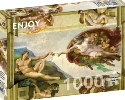 Enjoy : The Creation of Adam, Michelangelo Buonarroti (1000)