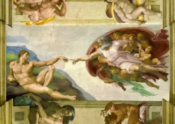 Enjoy : The Creation of Adam, Michelangelo Buonarroti (1000)