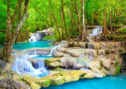 Enjoy : Turquoise Waterfall, Thailand (1000)
