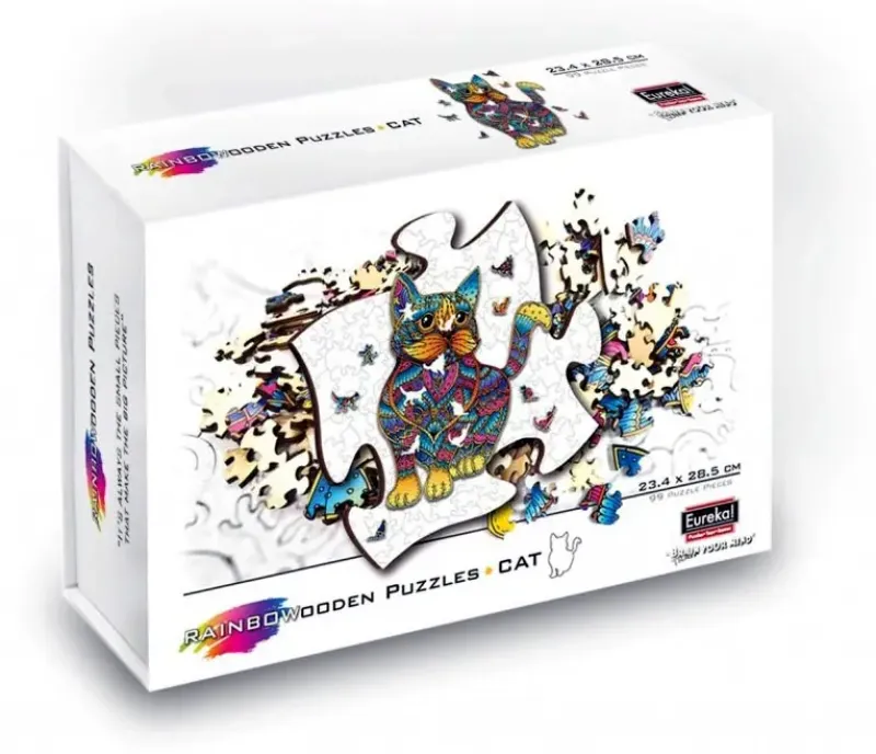 Eureka : Rainbow Wooden Puzzles, Cat (99)