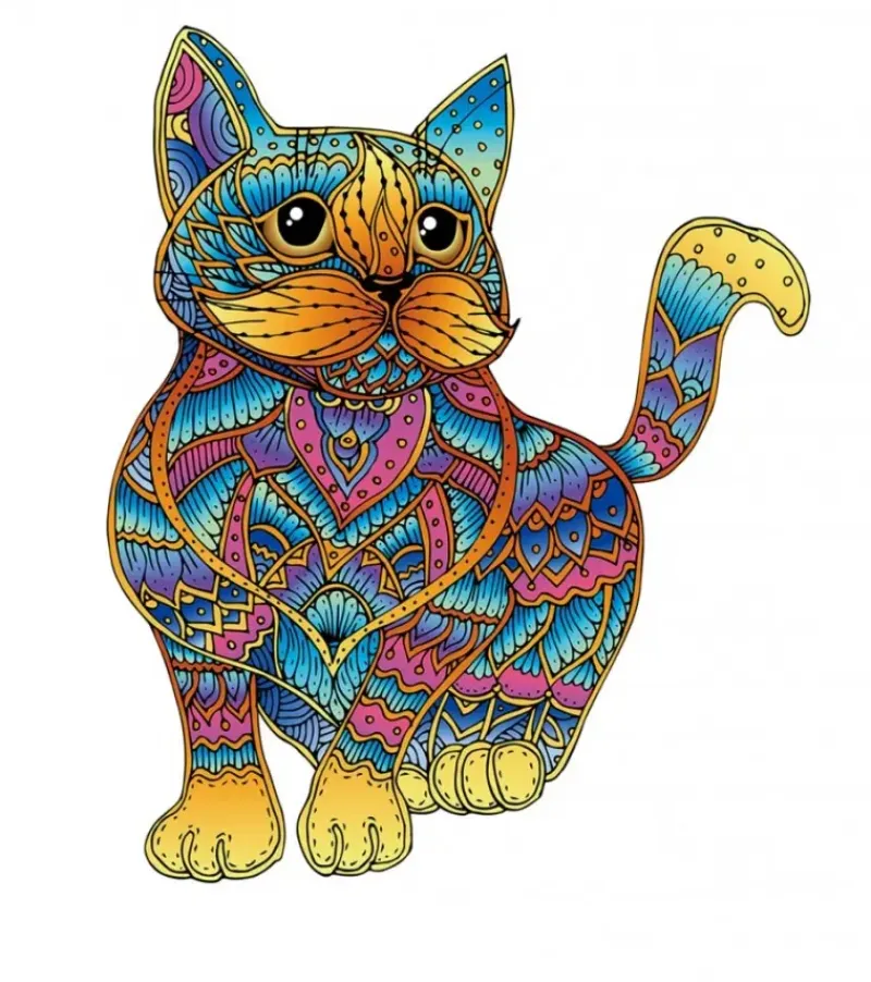 Eureka : Rainbow Wooden Puzzles, Cat (99)