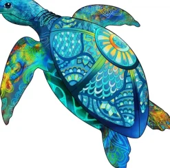 Eureka : Rainbow Wooden Puzzles, Sea Turtle (125)