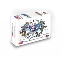 Eureka : Rainbow Wooden Puzzles, Blue Whale (101)