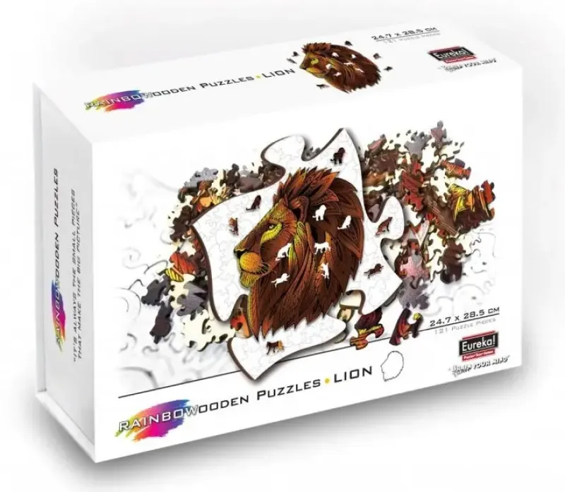 Eureka : Rainbow Wooden Puzzles, Lion (121)