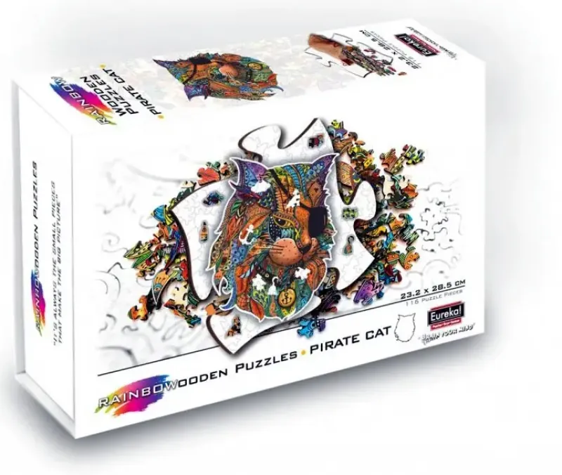 Eureka : Rainbow Wooden Puzzles, Pirate Cat (116)