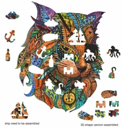 Eureka : Rainbow Wooden Puzzles, Pirate Cat (116)