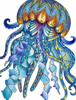 Eureka : Rainbow Wooden Puzzles, Jellyfish (106)