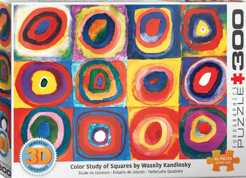 EuroGraphics : Color Study of Squares by Wassily Kandinsky - 3D Effekt (300)
