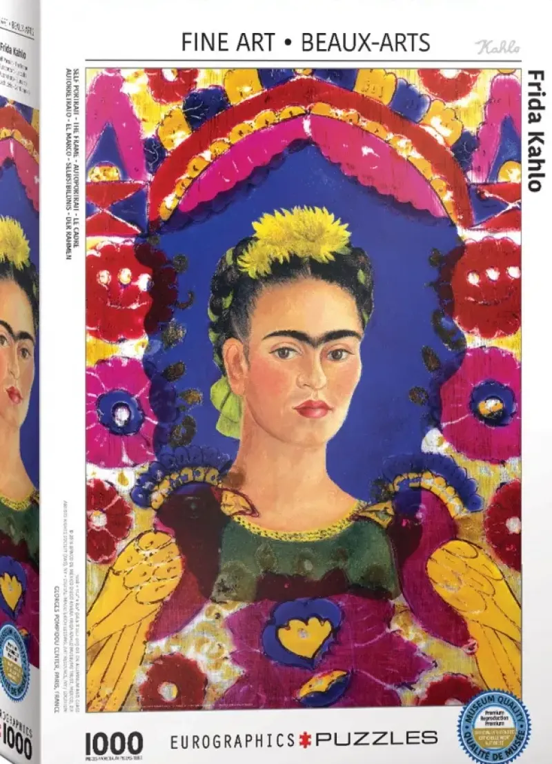 EuroGraphics : Frida Kahlo - Self Portrait, The Frame (1000)