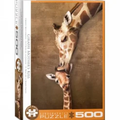 EuroGraphics : Large Pieces - Giraffe Mother's Kiss (500)