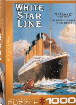 EuroGraphics : Titanic White Star Line (Retro Poster) (1000)