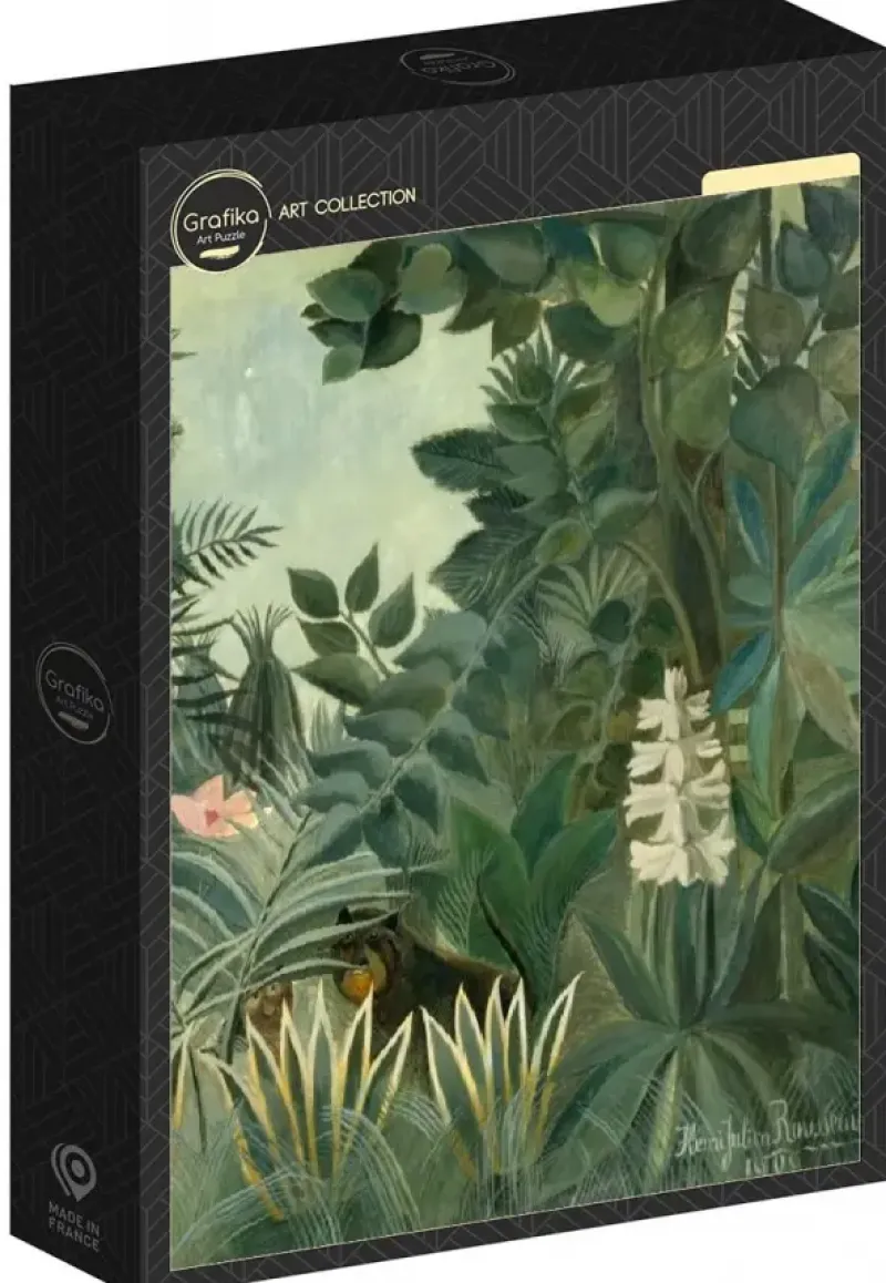 Grafika : Henri Rousseau - Equatorial Jungle, 1909 (1000)
