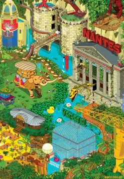 Grafika : Nantes - Green 2 (1000)