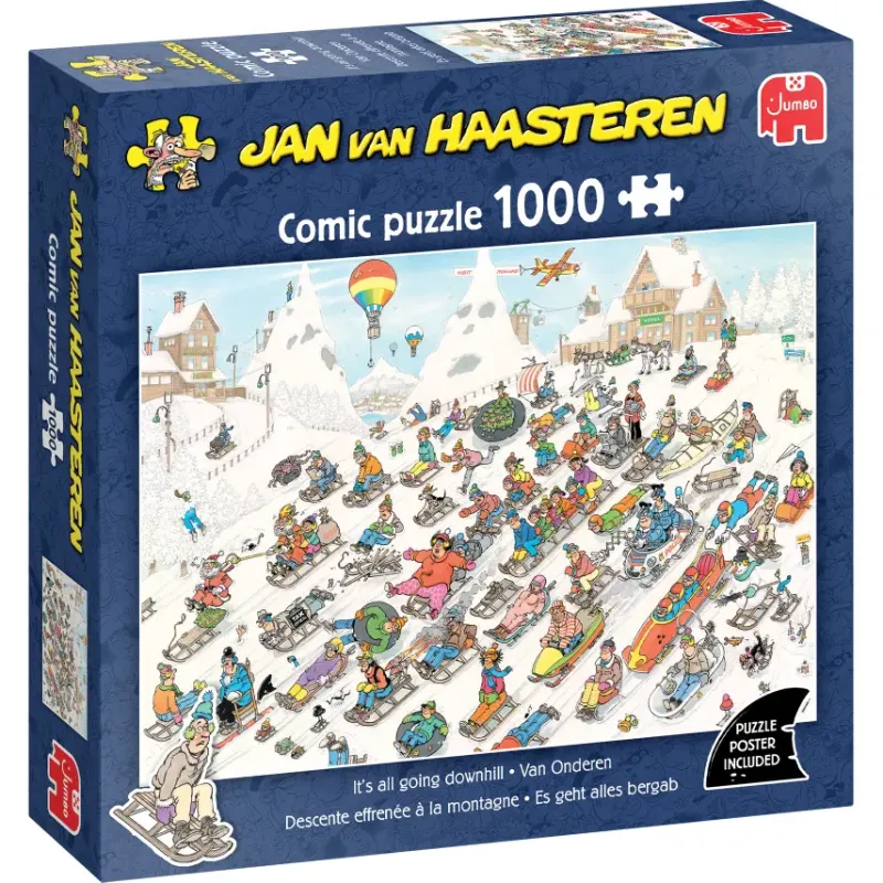 Jumbo Jan Van Haasteren: It's All Going Downhill (1000)