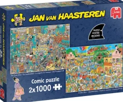 Jumbo Jan Van Haasteren: 2 x 1000 (The Music Shop, Holiday Jitters)