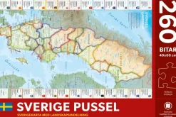 Norstedts : Sveriges Landskap - Sverige Karta med Landskap (260)