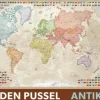 Norstedts : Världen Pussel Antik - Världskarta med svensk text och flaggor (1000)